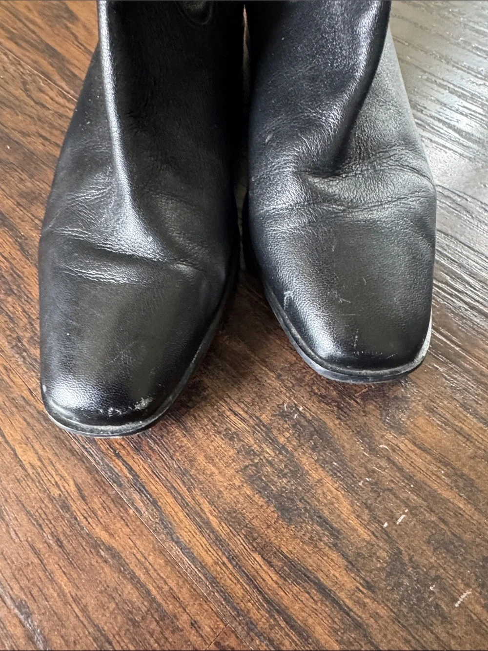 Talbots Black Leather Riding Boots